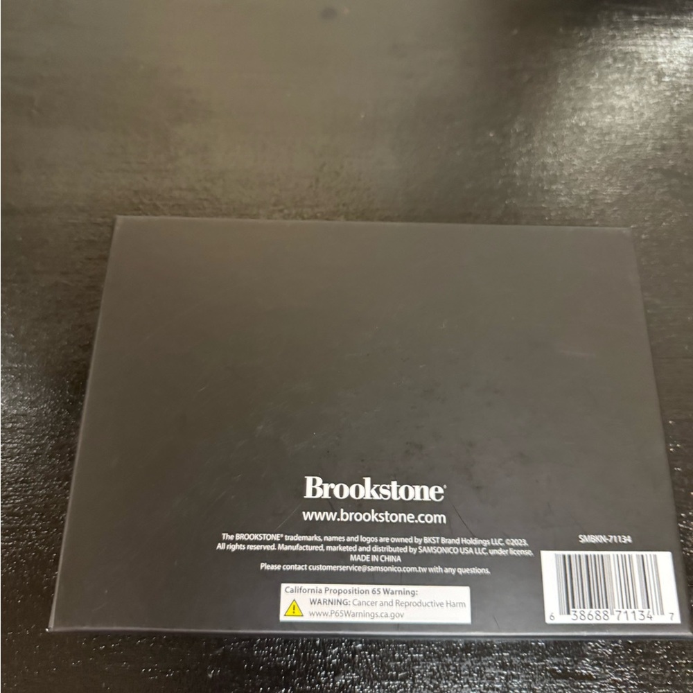 Leather Black Brookstone Wallet With Pocket Multi Tool Keyring NWT - Picture 8 of 9